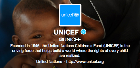 UNICEF Twitter Header