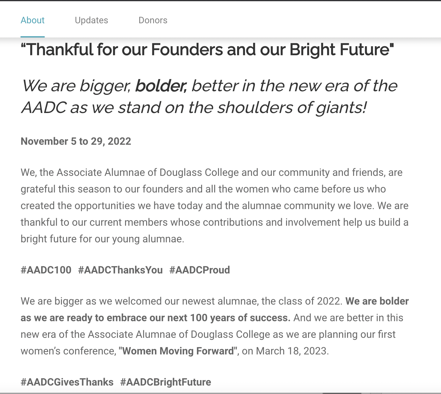 Thankful For Our Founders Douglass-College-Giving-Campaign