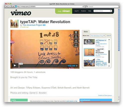 typeTAP- Water Revolution on Vimeo