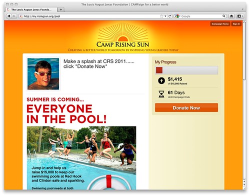 Camp Rising Sun Fundraising Page - Summer Splash