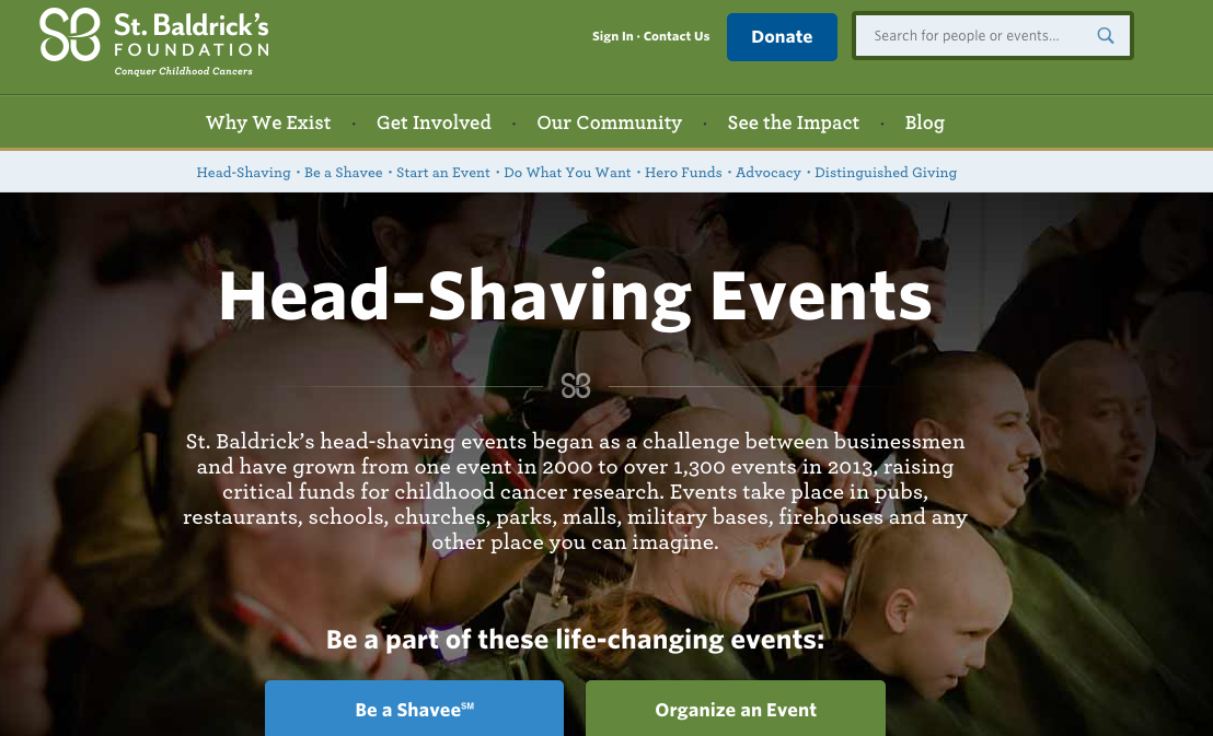 St. Baldrick's cancer fundraising