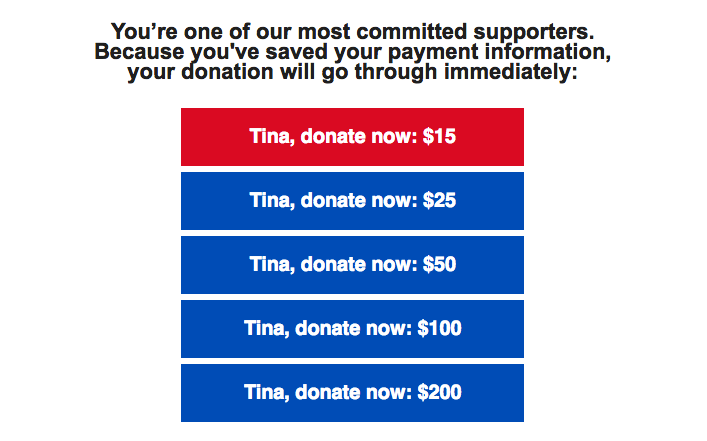 fundraising ideas presidential race