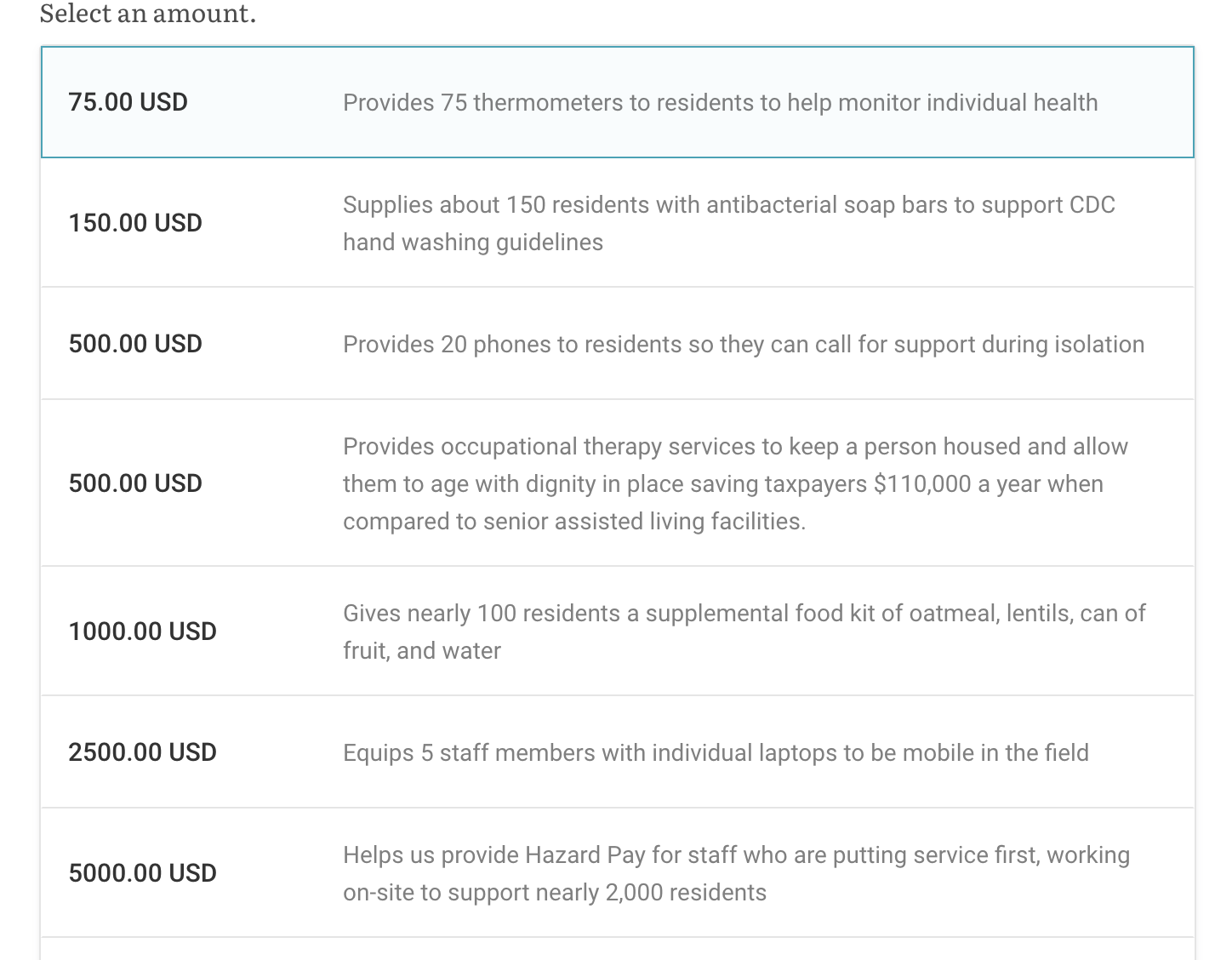 donation-tiers-coronavirus