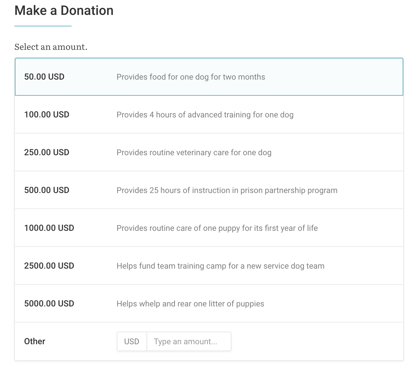 impact-donation-tiers