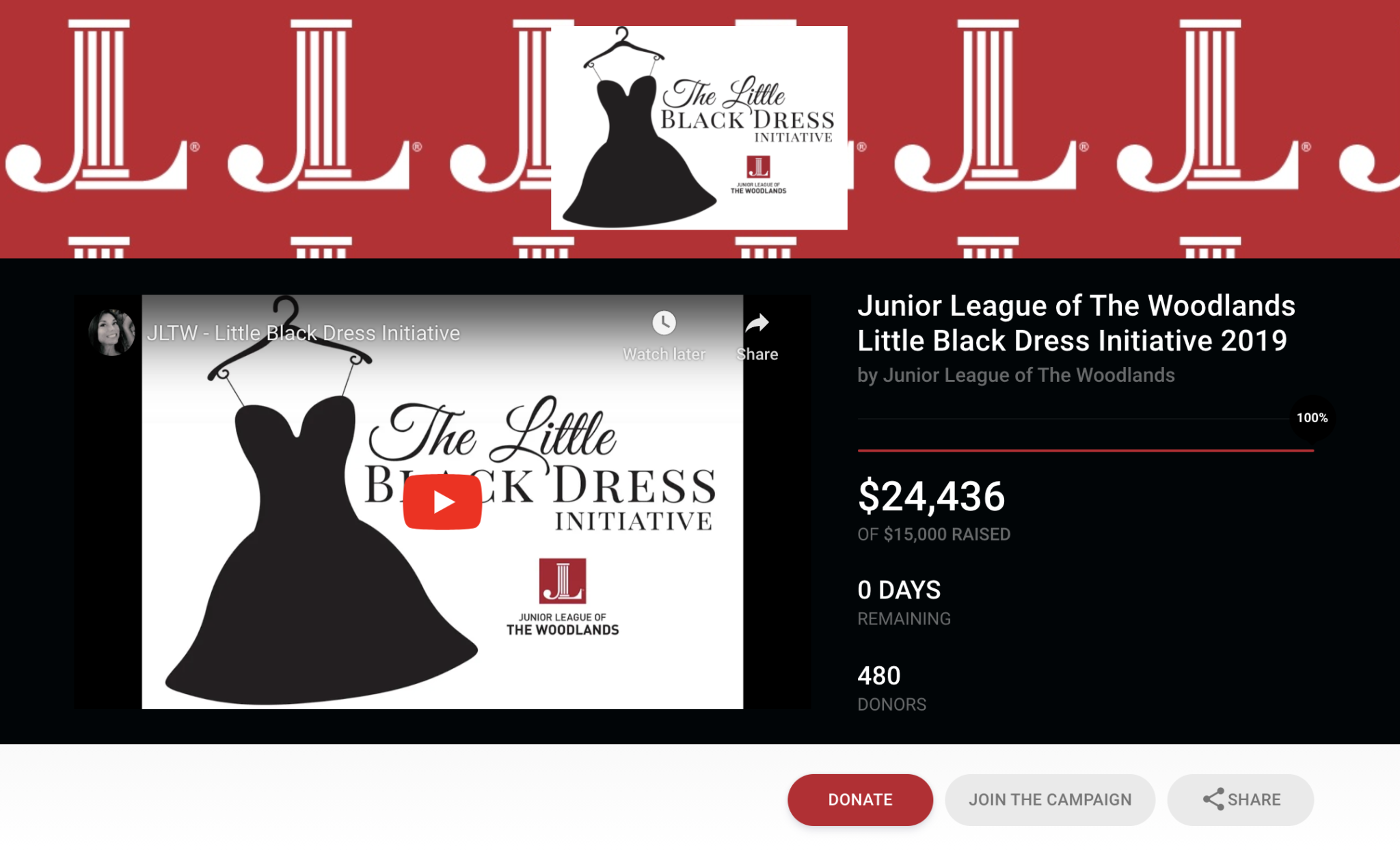 Junior-League-Little-Black-Dress-Initiative-fundraising-jlwoodlands