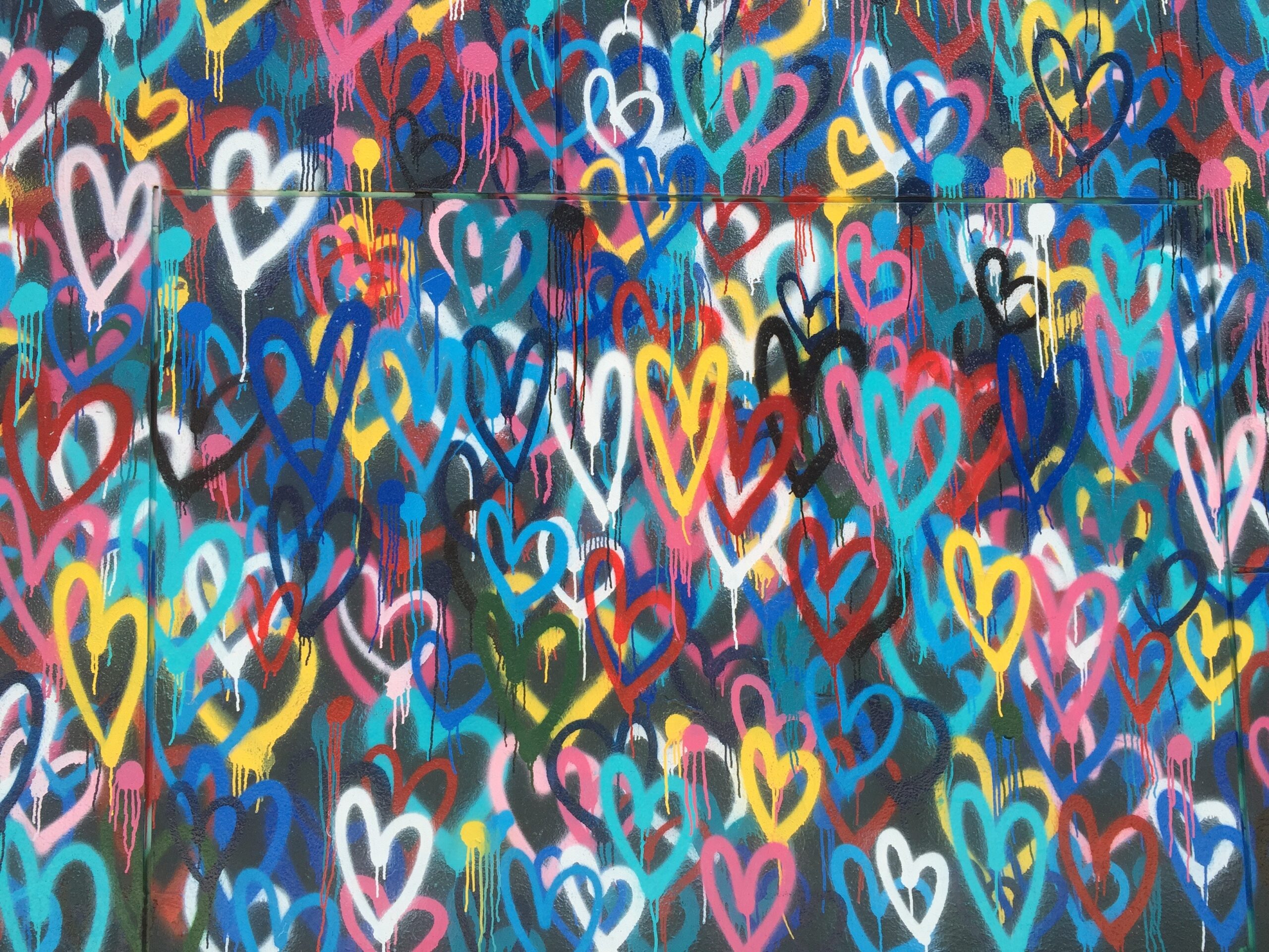 A thousand brightly colored graffiti hearts to show your donors you care! 