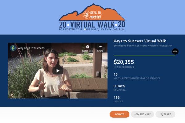 Customer Story: How AFFCF Raised 200% Of Their Virtual Walkathon Fundraising Goal