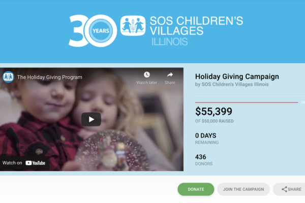 Customer Story: SOS Children’s Villages Raises Over $55k Through Their Virtual Toy Drive