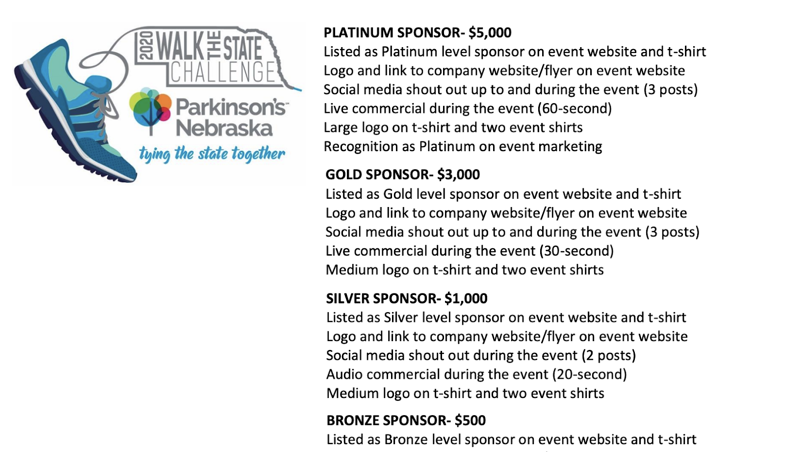 sponsorship-levels-virtual-walkathon-event