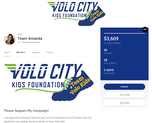 Volo City Kids Foundation Donation Page