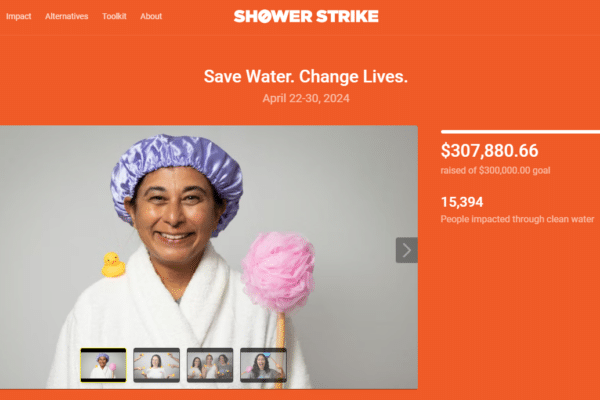 Customer Story: Well Aware Raises Over 300K in Shower Strike Campaign