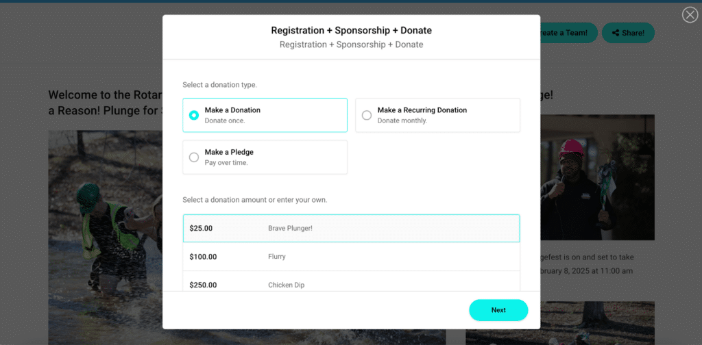 capture-registration-fundraising-page